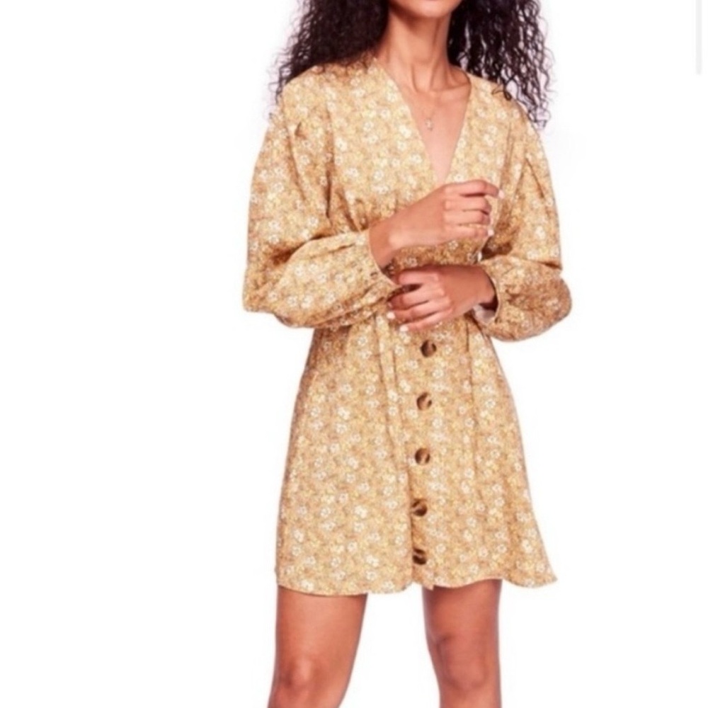 Free People Portobello Floral Mini Dress